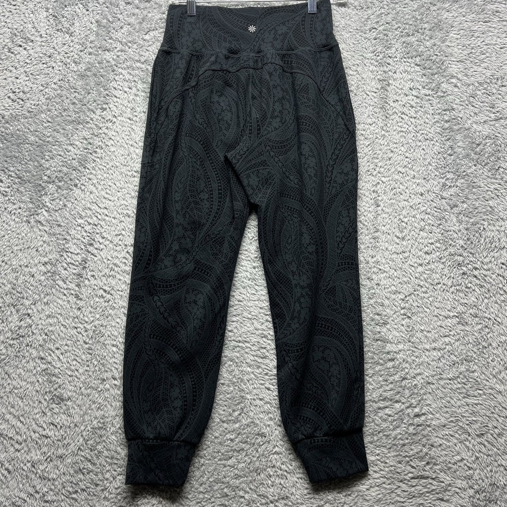 Athleta Salutation Textured Jogger Legging Womens Small Gray High Rise Yoga‎ Gym